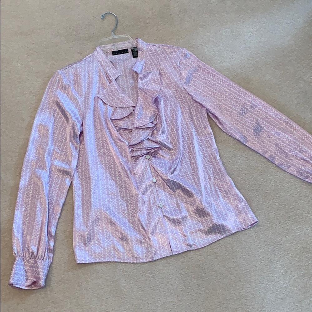 Ruffled long sleeve Dress blouse